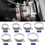 304 Stainless Steel T-Bolt Clamp – 2 to 4-Inch Sizes