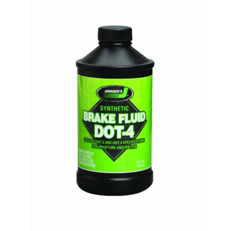 Johnsen's 5012 Premium Synthetic DOT 4 Brake Fluid, 12 oz