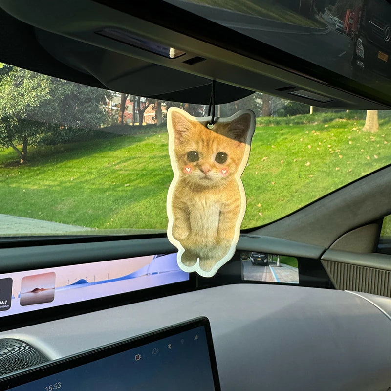 Cute Hamster Meme Hanging Car Air Freshener