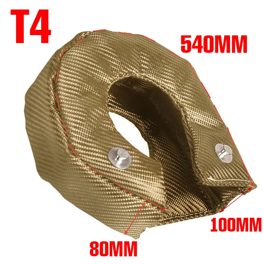 Titanium Turbocharger Heat Shield Blanket for T2–T6 Turbos
