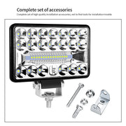 2-Piece 5-Inch LED Work Light Bar – 108W, Spot/Flood Combo, 12V–24V
