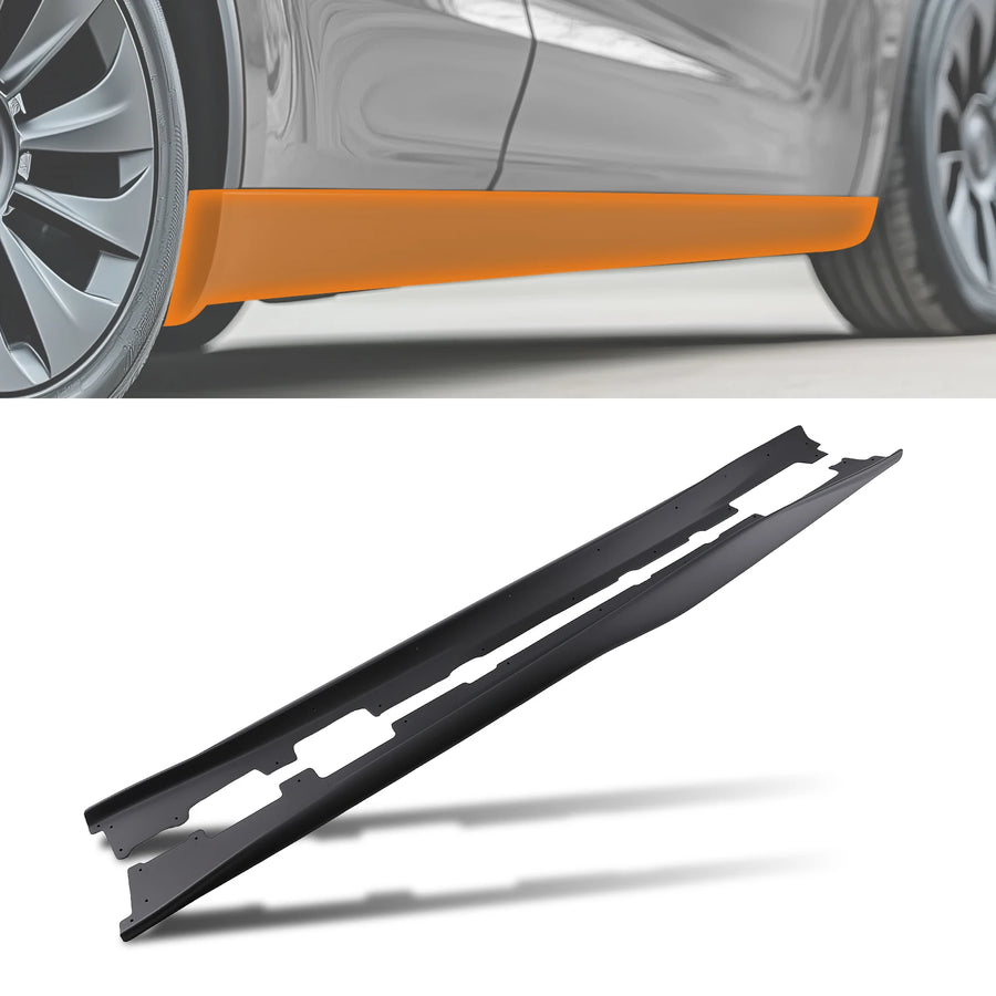 Matte Black Side Skirt Extensions for 2016–2023 Chevrolet Camaro