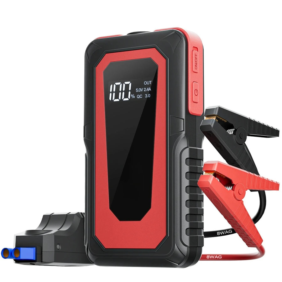 2000A 12V Car Jump Starter with Wireless Charging