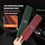 2-Piece Ford Suede-Look Seat Belt Shoulder Pads – 6 Colors