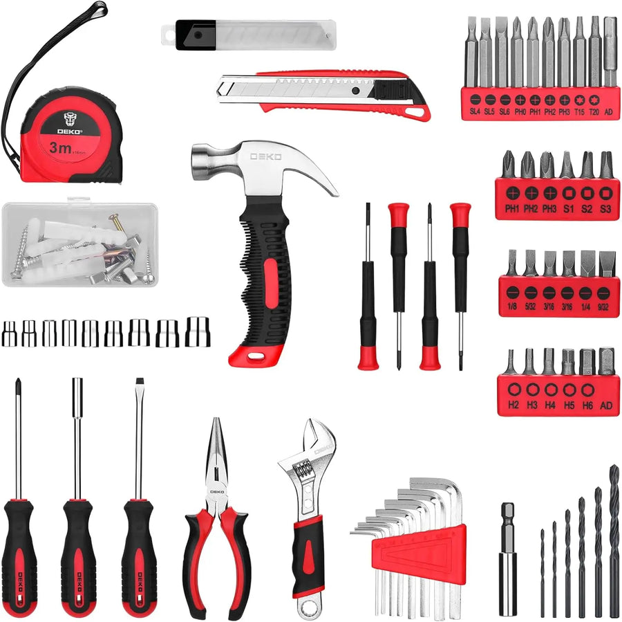 126-Piece Cordless Drill and Home/Automotive Tool Kit