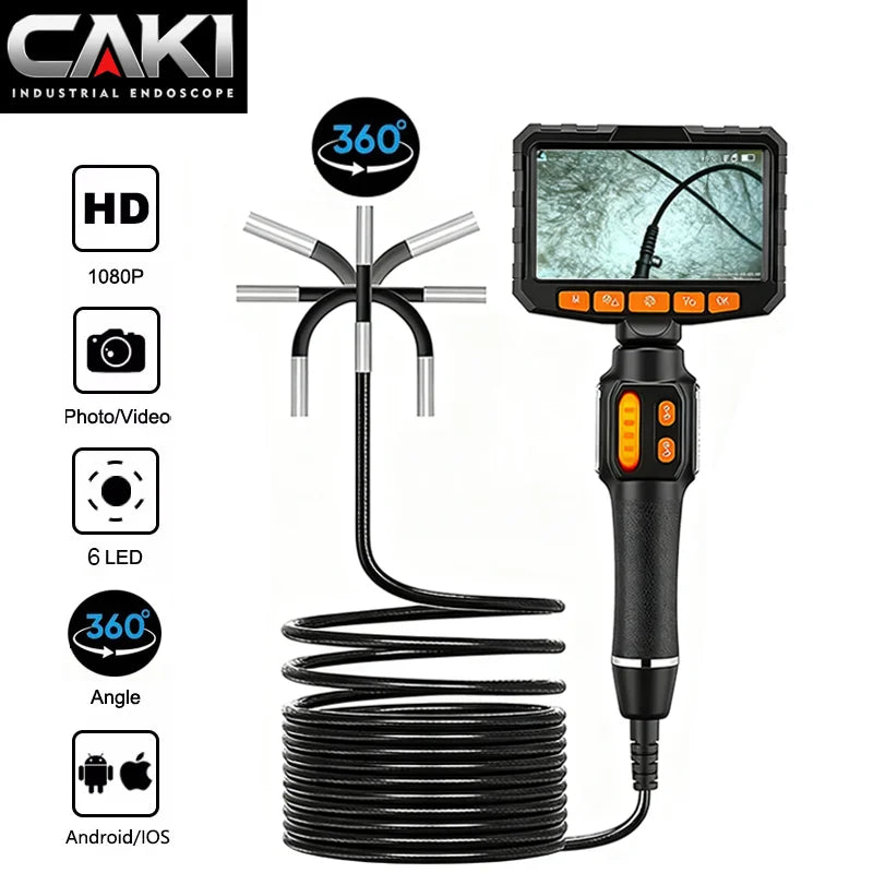 360° Articulating Automotive Inspection Camera – 4.3/5-Inch