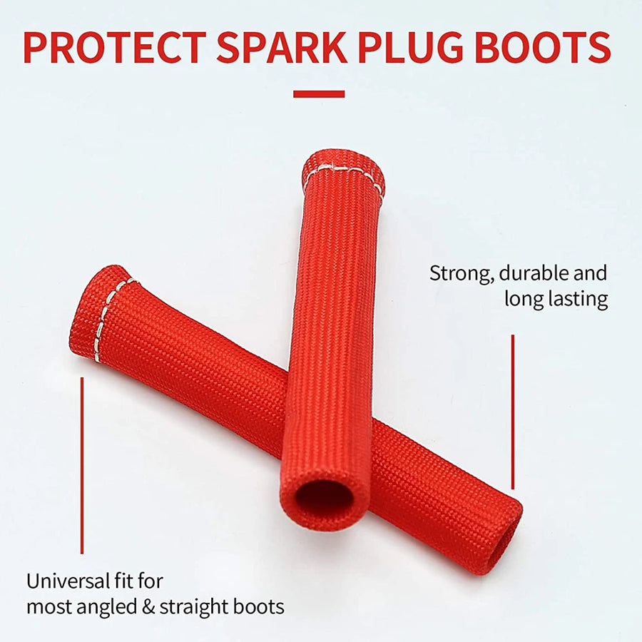 Titanium-Fiber Spark Plug Wire Heat Shield Boot – 1 Piece
