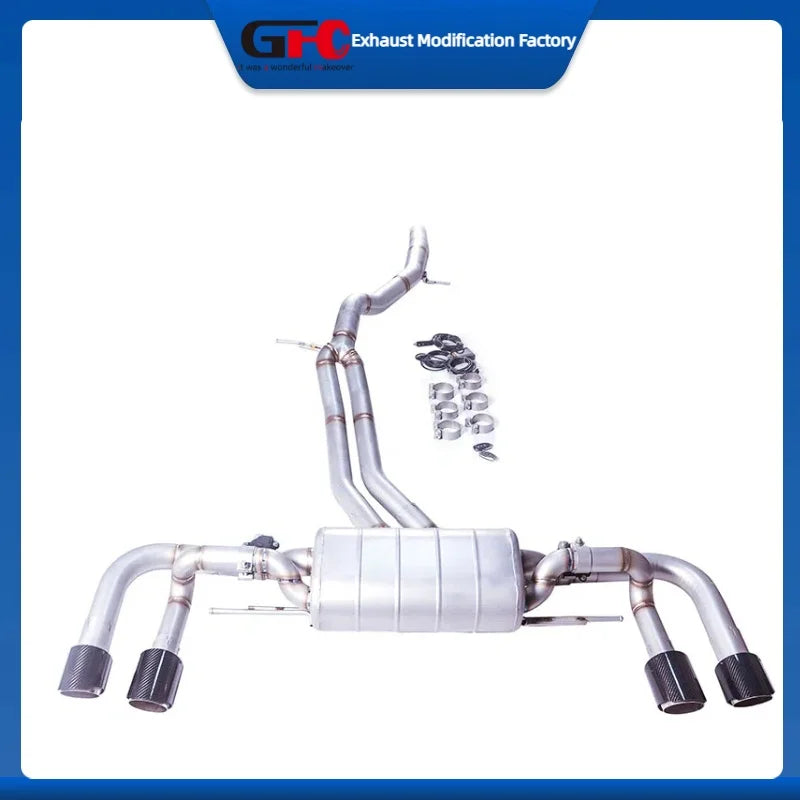 304 Stainless Steel Cat-Back Exhaust System for Porsche Cayenne 9Y0 Hybrid 3.0T 2018-2024