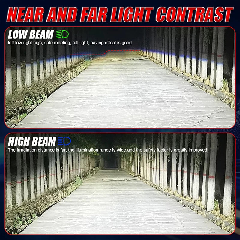 2-Piece H1/H4/H7/H11/9005/9006 LED Headlight Bulb – 6000K, CANBUS