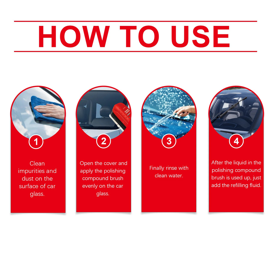 Automotive Glass Oil-film Remover Kit