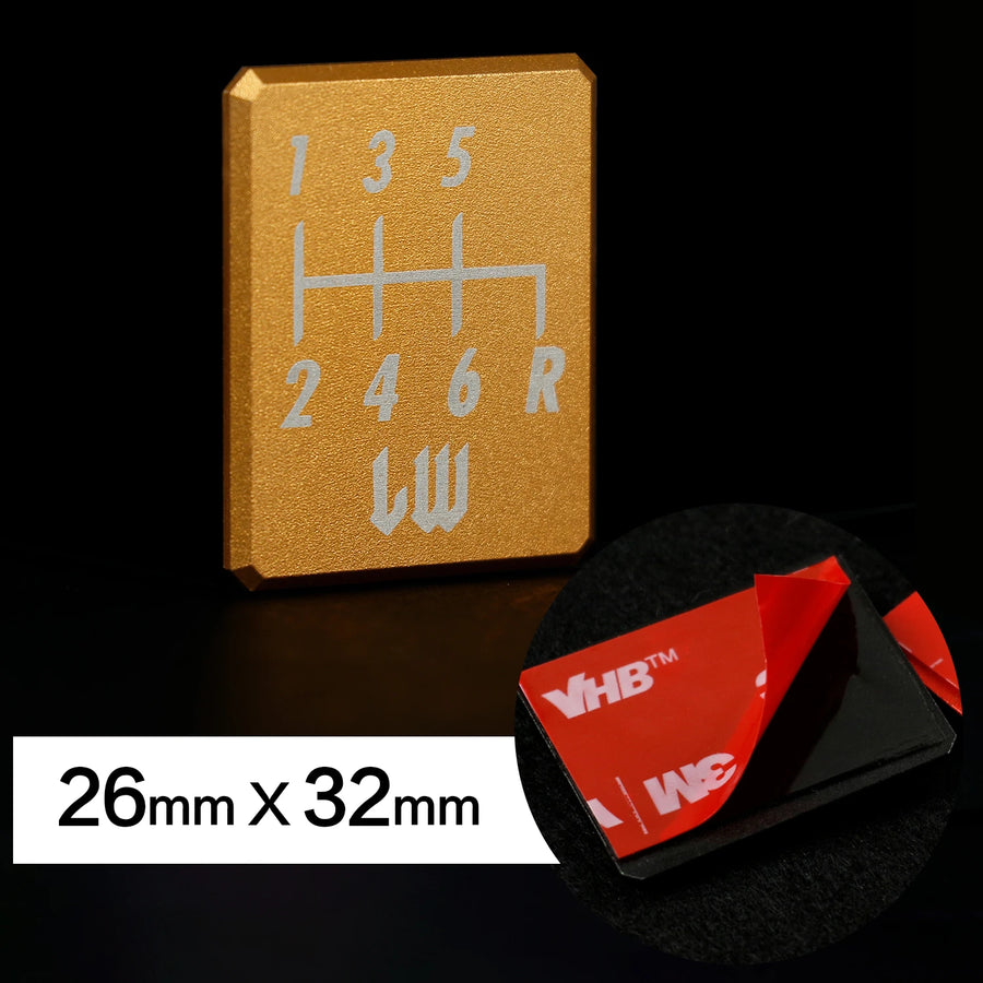 Likewise-Style Manual Shift Pattern Decal & Badge