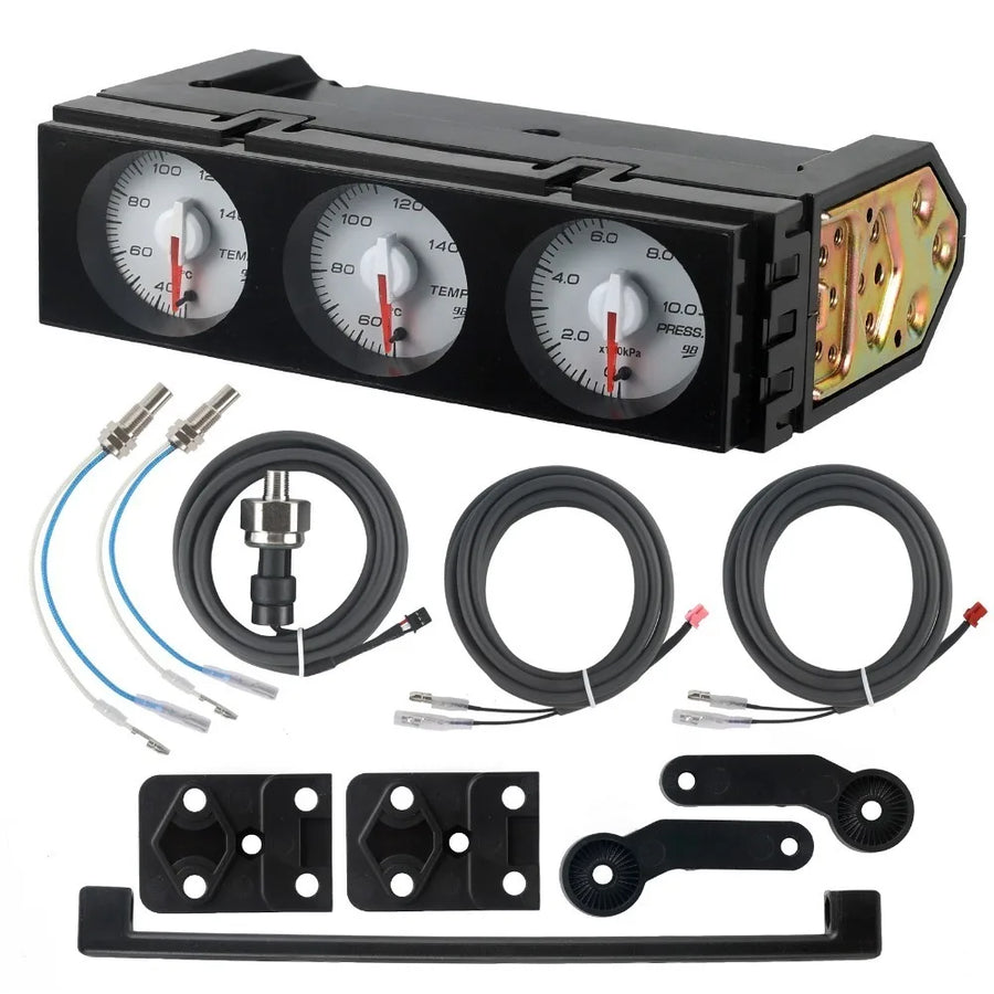 Oil Pressure, Water Temperature, Oil Temperature Automotive Gauge