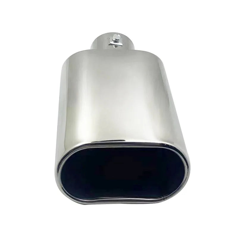 Universal Square Car Exhaust Muffler Tips Adjustable Inlet for 1.5 To 2.25 Inch Exhaust Pipes Outlet Stainless Steel Tailpipe