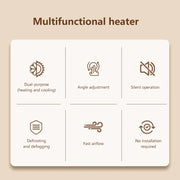 12V/24V Dual-Speed Portable Car Heater & Defroster Fan