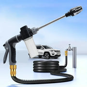 High-Pressure Car Wash Water Gun With Foam Bottle and Hose Nozzle