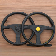 Universal 14-inch Monte Carlo Style Leather Sport Steering Wheel