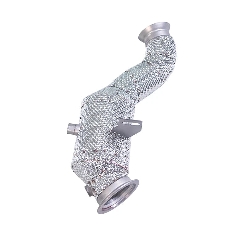 304 Stainless Steel 200-Cell Catted Downpipe for Mercedes-Benz 2.0T 2014-2018 Stainless