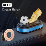 Solar-Powered Rotating Football Car Aroma Diffuser