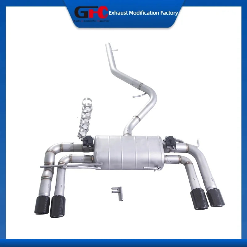 304 Stainless Steel Valved Cat-Back Exhaust System for Audi Q3 2009-2018