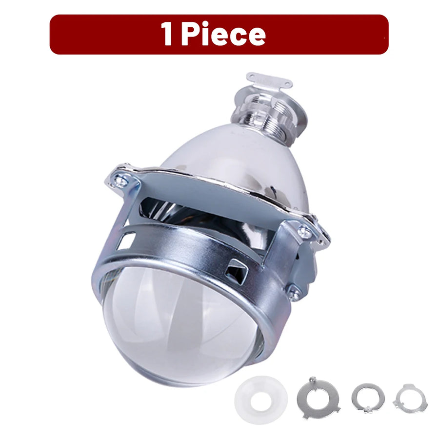 Bi-Xenon Projector Lens for H1/H4/H7/9005/9006 – Halo Ring