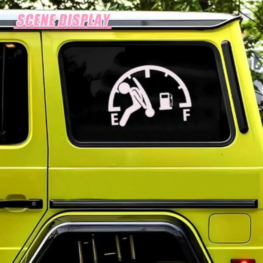 Funny Empty Fuel Gauge Vinyl Car Sticker