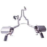 Stainless Steel Valved Cat-Back Exhaust System for BMW 535i 2010-2016
