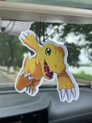 Cute Digimon Agumon Hanging Car Air Freshener