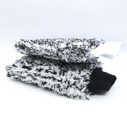 Black Double-Sided Microfiber Car Wash Mitt