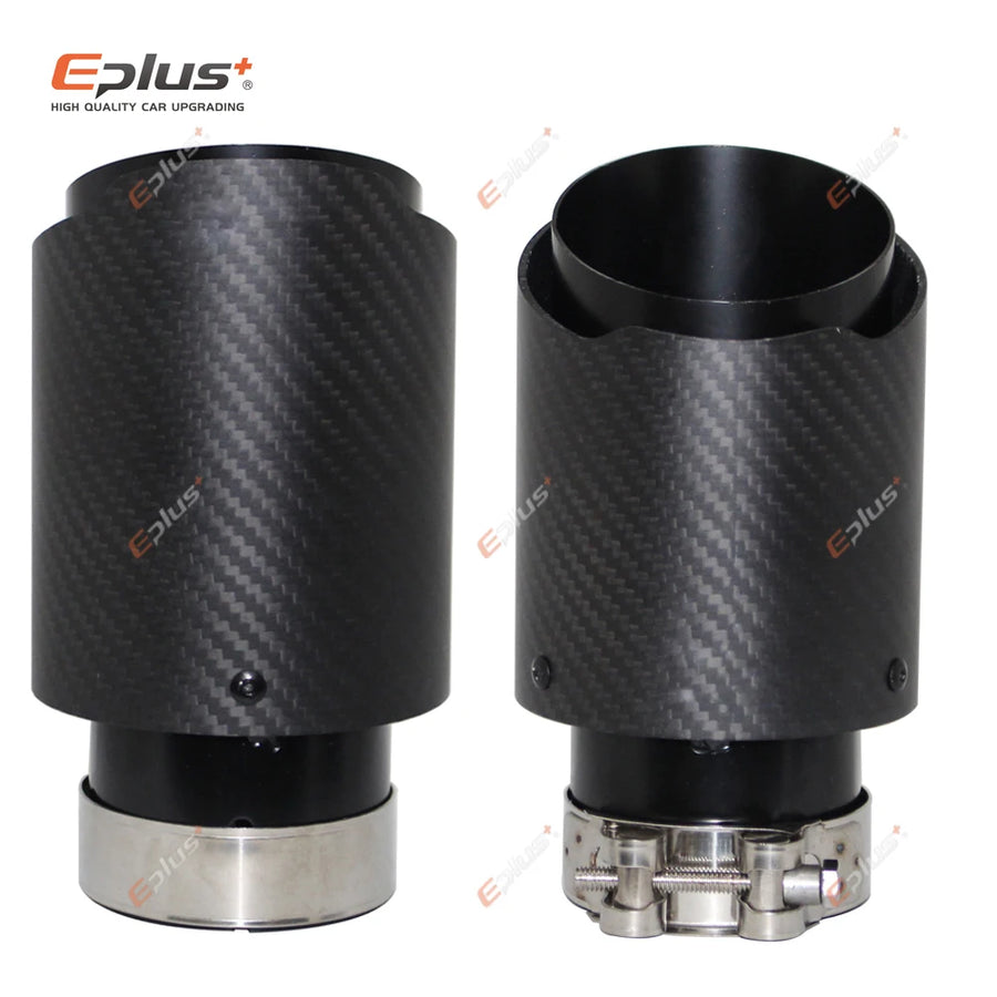 Universal Carbon-Fiber & Stainless Steel Exhaust Tip