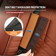 2-Piece Ford Suede-Look Seat Belt Shoulder Pads – 6 Colors