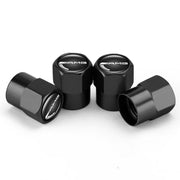 Mercedes-Benz-Style Aluminum Tire Valve Caps – 4-Piece Set