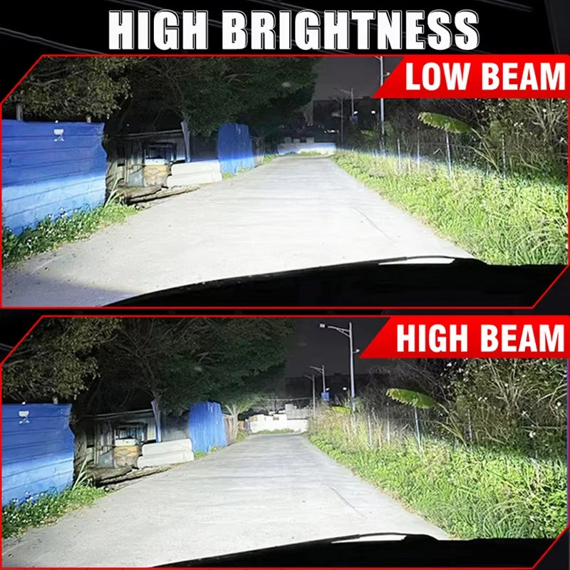 H4 LED Headlight Bulb – 6000K, CANBUS, Projector-Compatible