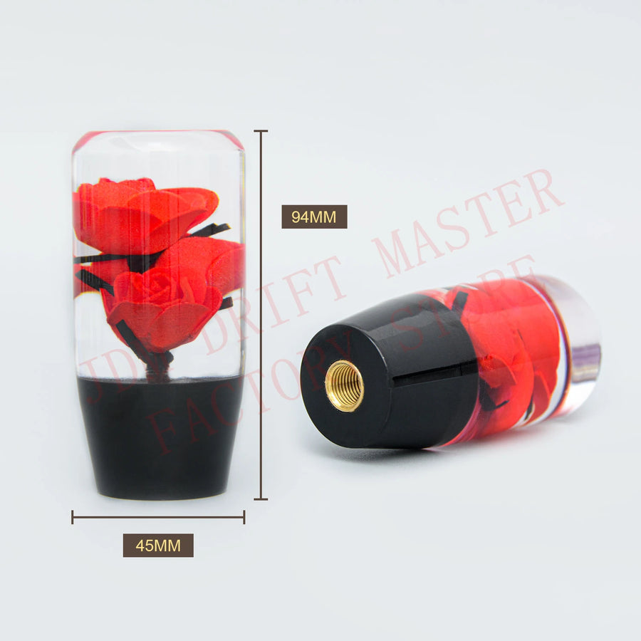 10cm Acrylic Flower Manual Gear Shift Knob