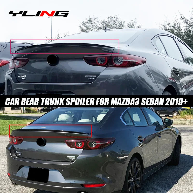 Gloss Black Trunk Spoiler for 2019+ – Sedan
