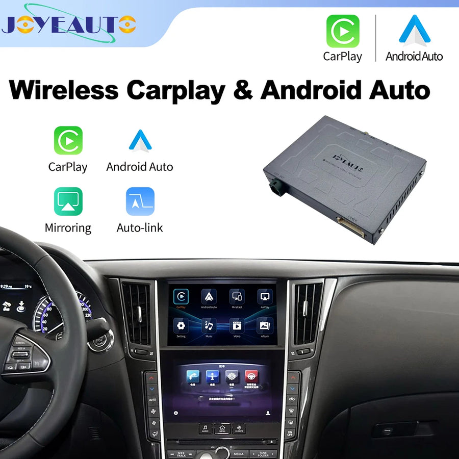 Wireless CarPlay and Android Auto Interface for Infiniti Q50/Q60 2013-2015