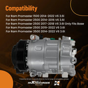 A/C Compressor & Clutch for Ram ProMaster 2014-2022