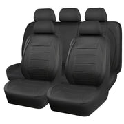 Universal 5-seat Leather-look Car Seat Cover and Cushion Set