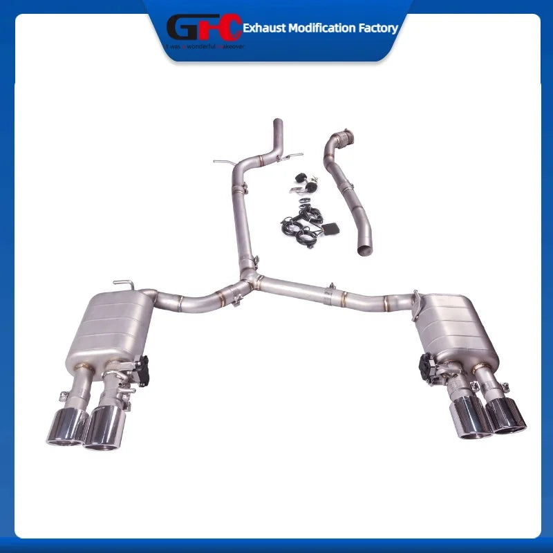 Stainless Steel Valved Cat-Back Exhaust System for Audi A4 A5.5 A4 A5 2008-2016