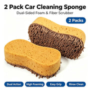 Dual-Sided Chenille & Sponge Car Wash Pads - 2 or 5 Pack
