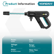 5-in-1 Cordless Pressure Washer Gun for 18V Tool Batteries