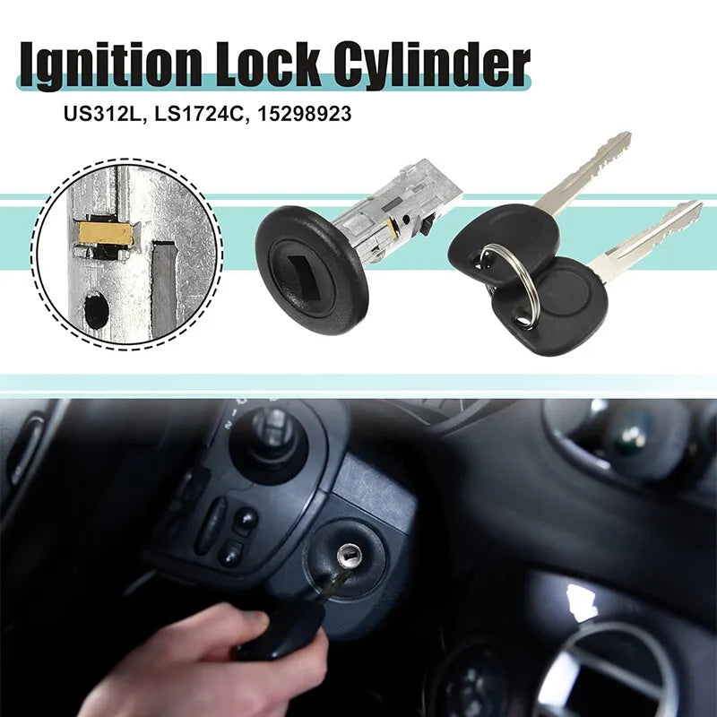 Ignition Lock Cylinder W/Key for 2001 2002 2003 2004 2006 GM SILVERADO TAHOE