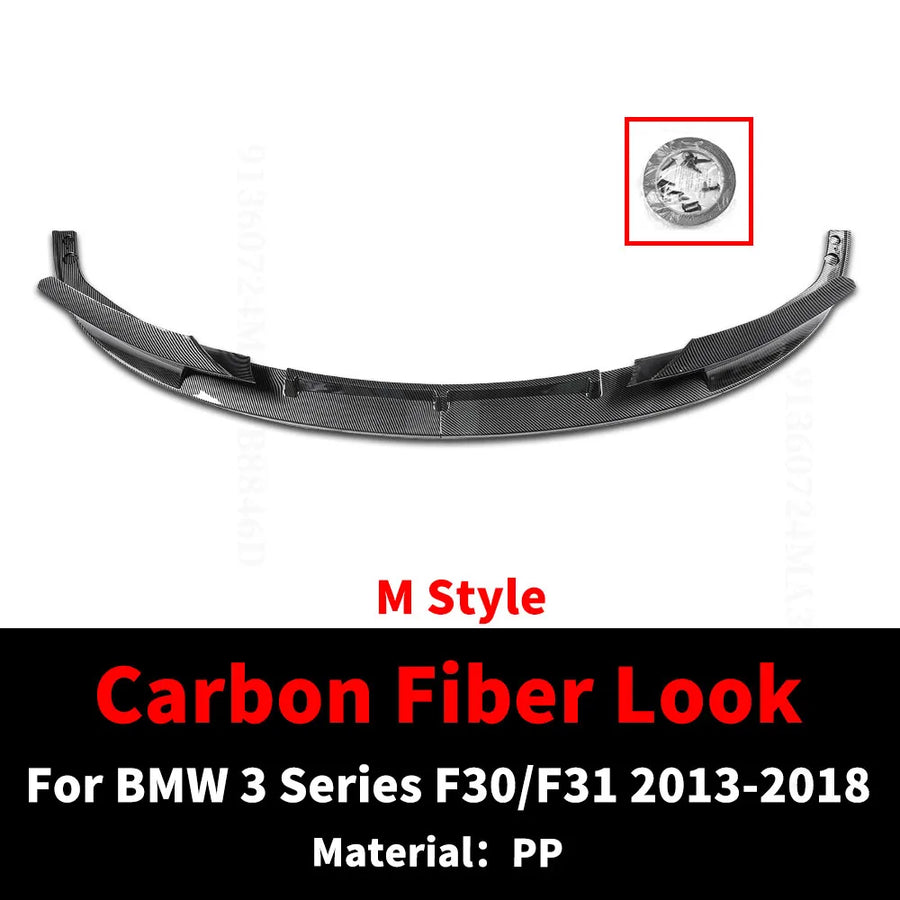 M-Style Front Bumper Lip for BMW 3 Series F30/F31 2013-2018