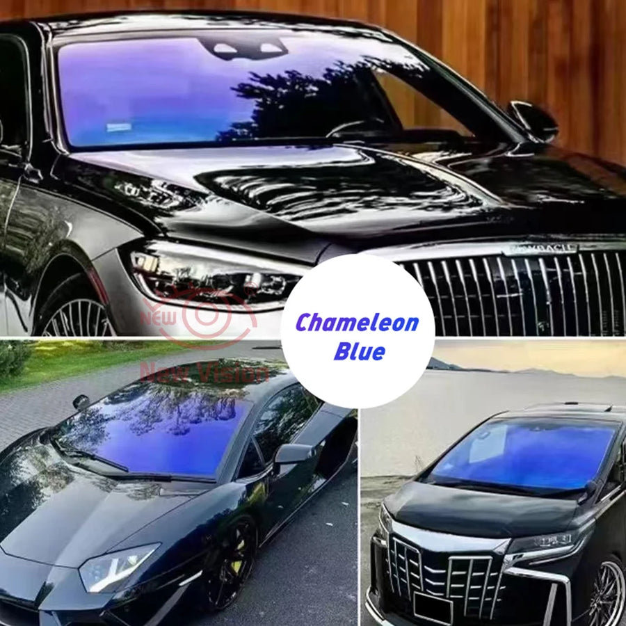 Chameleon Automotive Window Film – Blue/Purple, Multiple Sizes