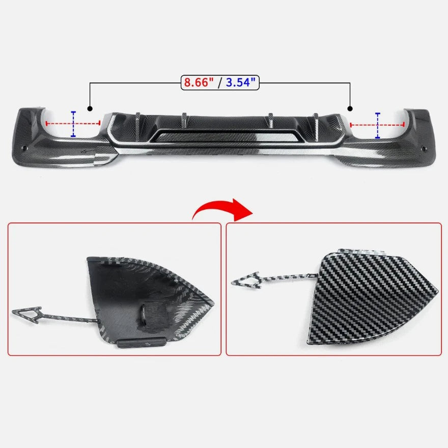 BMW X3 G01 M Sport Rear Diffuser – 2018–2021, 2 Finishes