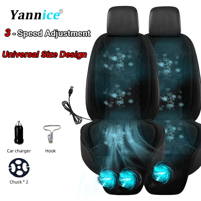 Universal 12V/24V Ventilated Cooling Car Seat Cushion