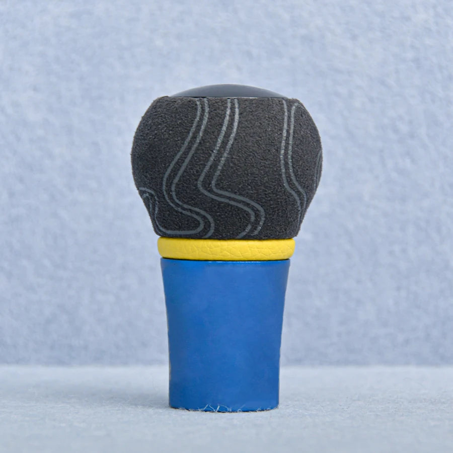 Universal Suede-leather Graffiti Manual Gear Shift Knob