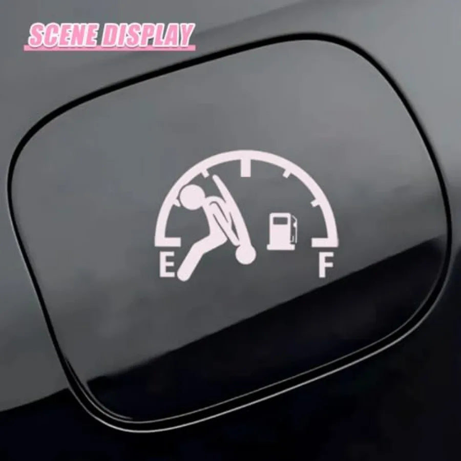 Funny Empty Fuel Gauge Vinyl Car Sticker