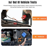 KONNWEI KW218 6V/12V Battery Tester – 100–2000 CCA