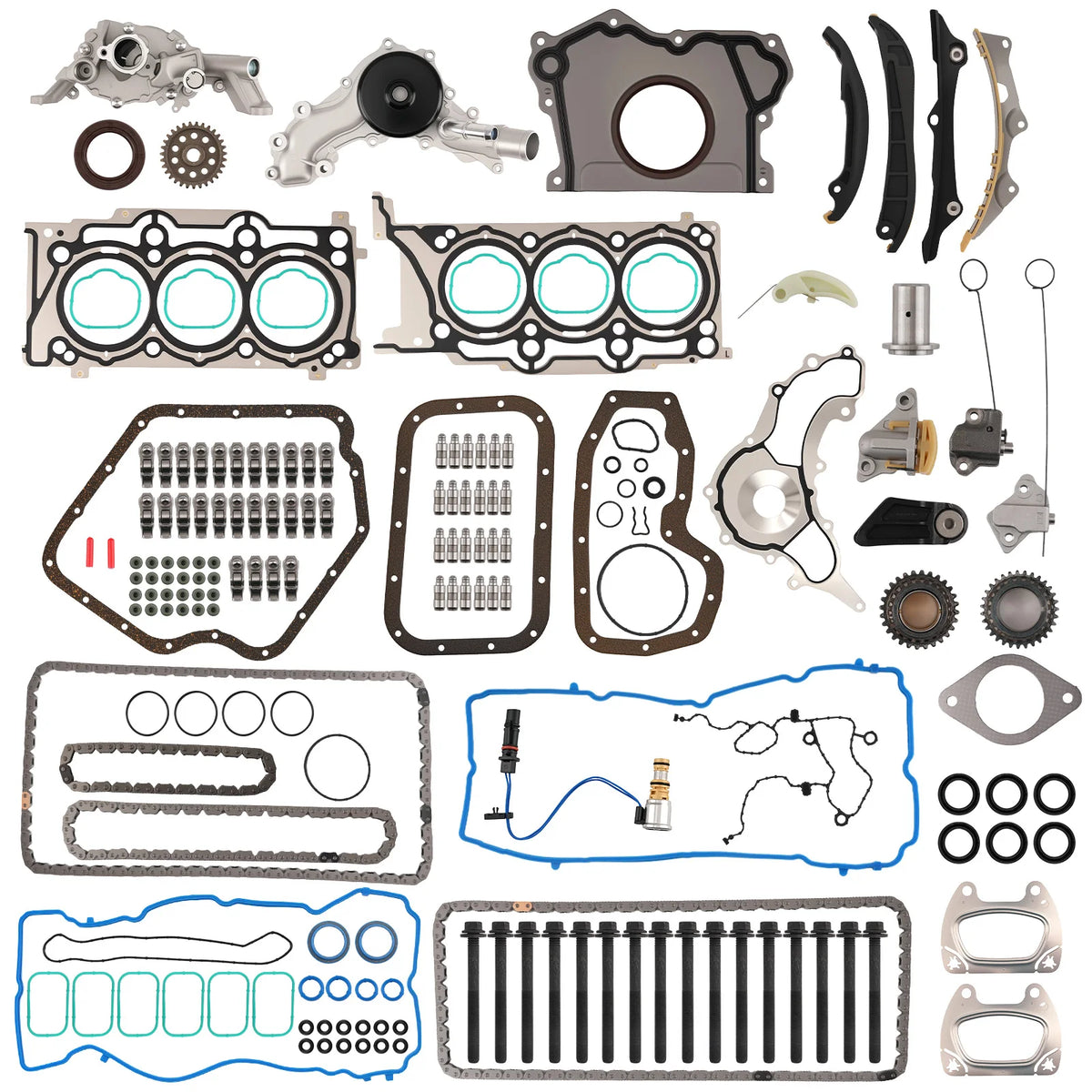 3.6L Timing Chain, Oil/Water Pump and Rocker Arm Kit for Dodge Journey