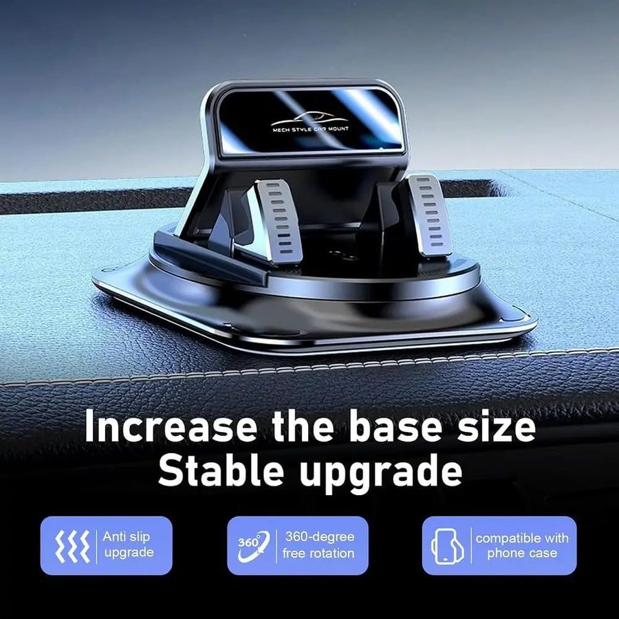 360° Dashboard Phone Holder – Non-Slip Silicone